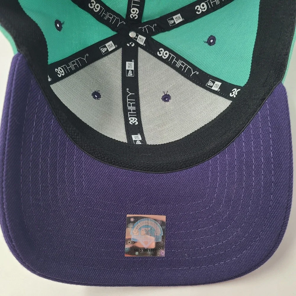 Louisville Bats Hat Fitted S-M New Era 39Thirty Teal Derby City Mint Juleps MiLB